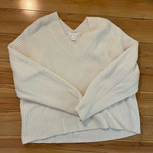 H&M Oversized Knit Vneck Sweater